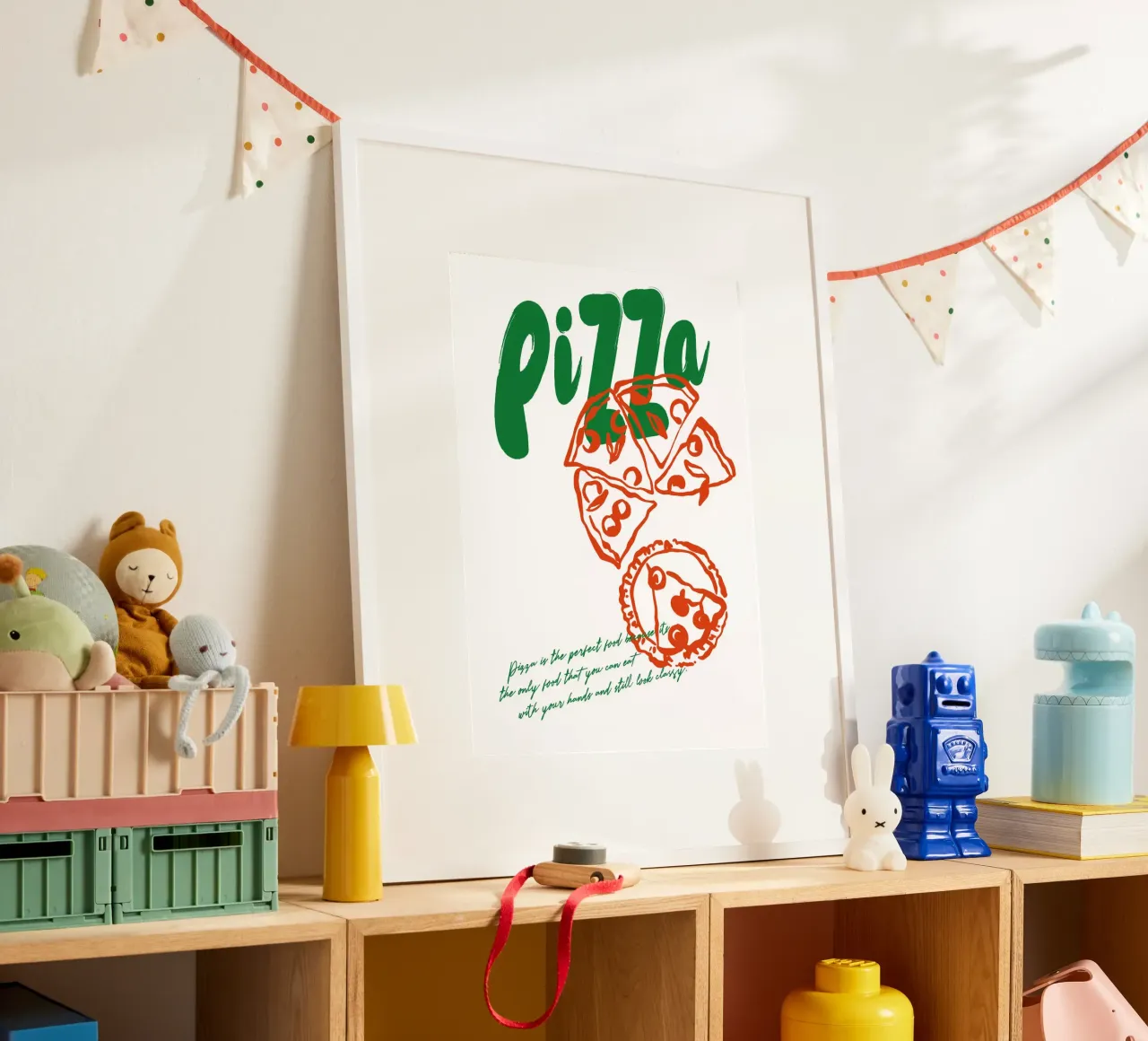Boho Food 4 Pizza carta hahnemühle da Boho Print Collection