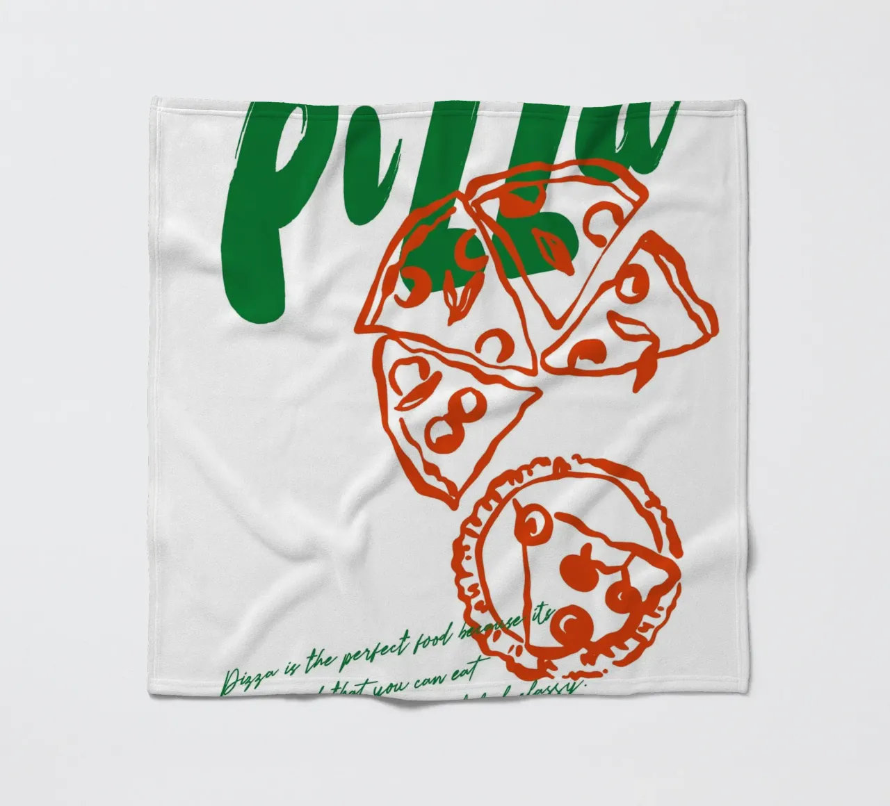 Boho Food 4 Pizza coperta in pile da Boho Print Collection