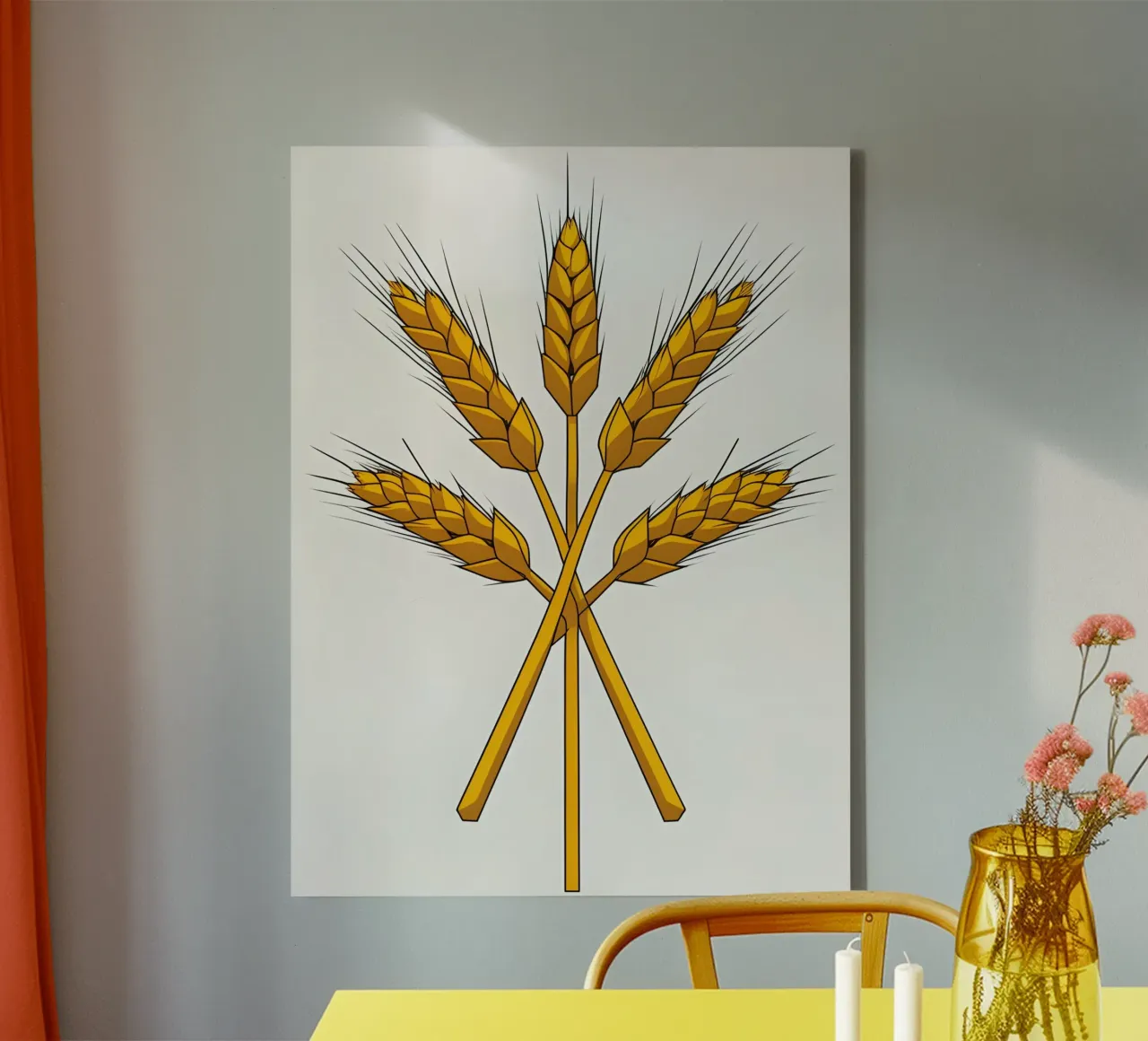 Gambi di grano tela con Cornice a cassetta da The Green Room