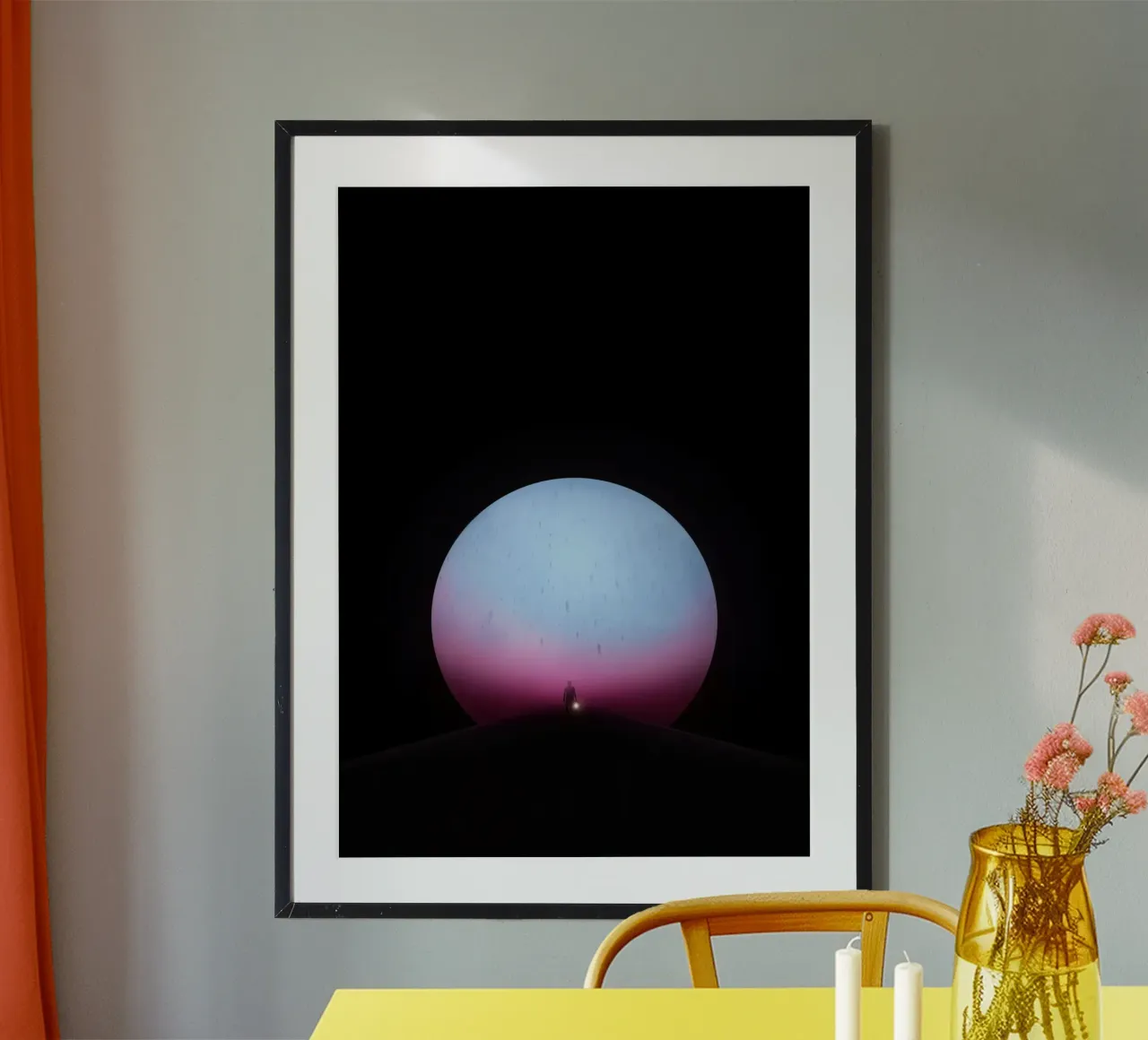 Orchestra di Manchester poster con telaio in legno da shiners