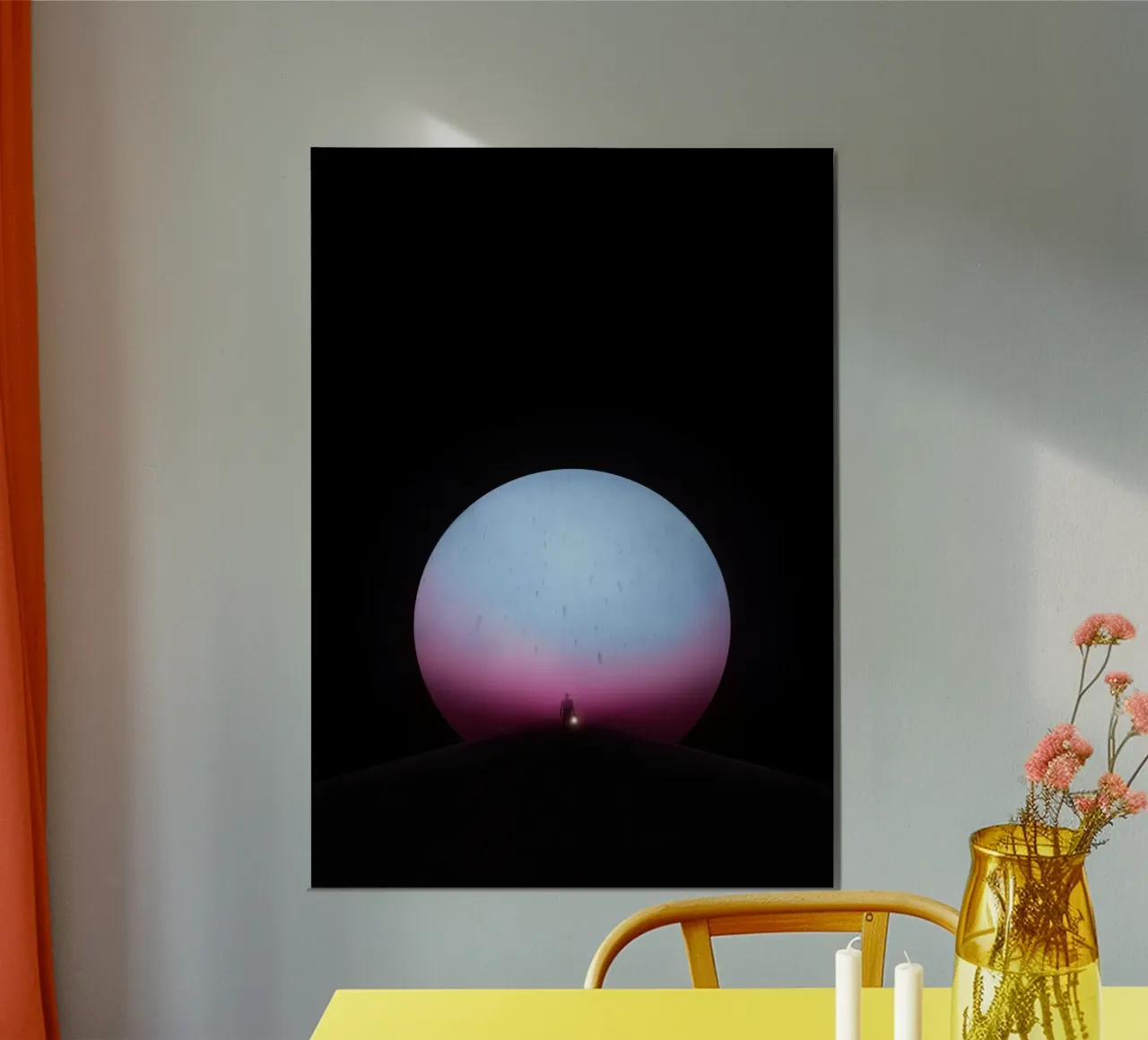 Orchestra di Manchester poster con telaio in legno da shiners