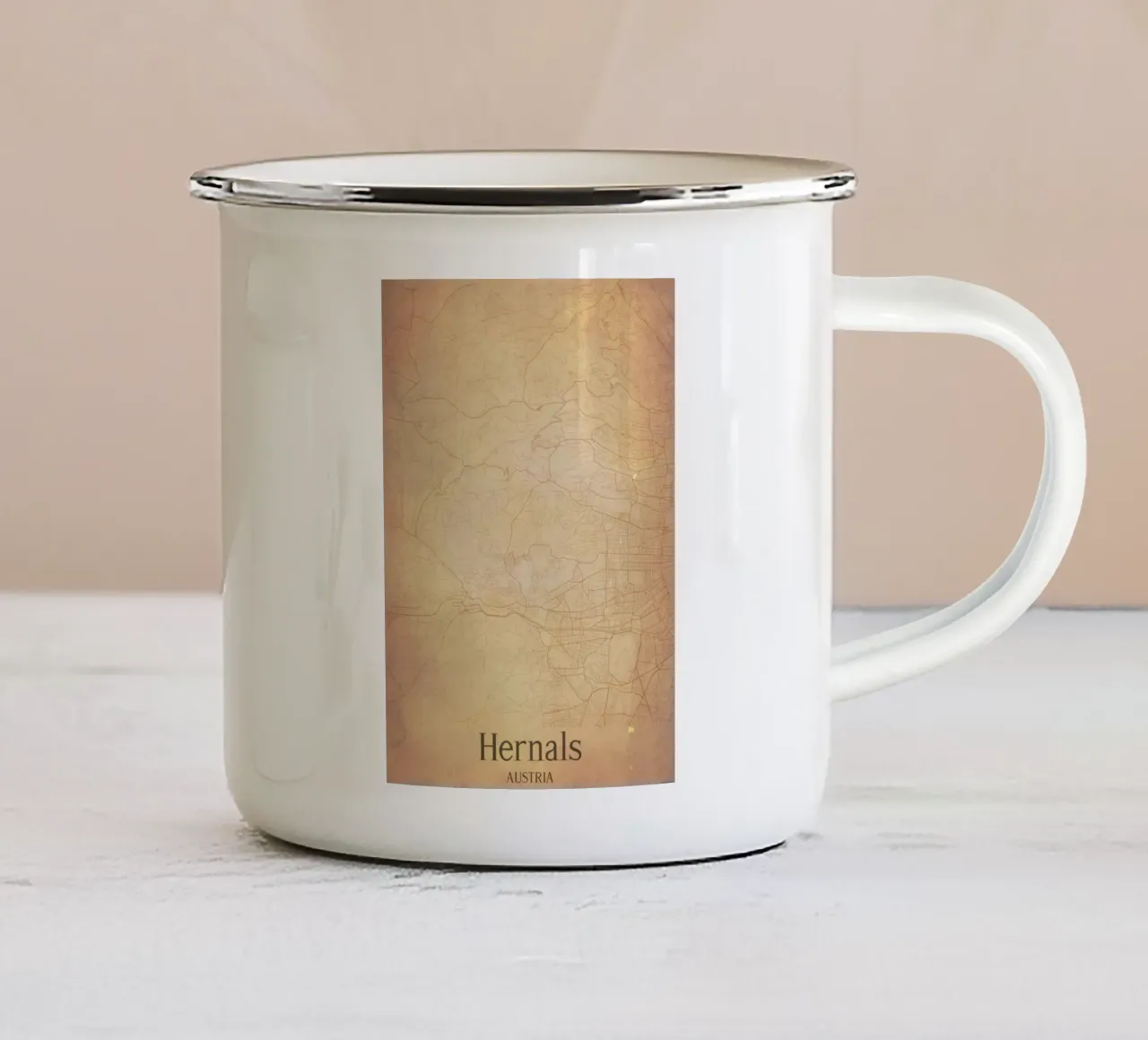 Hernals AUSTRIA tazza in smalto da WorldPrint