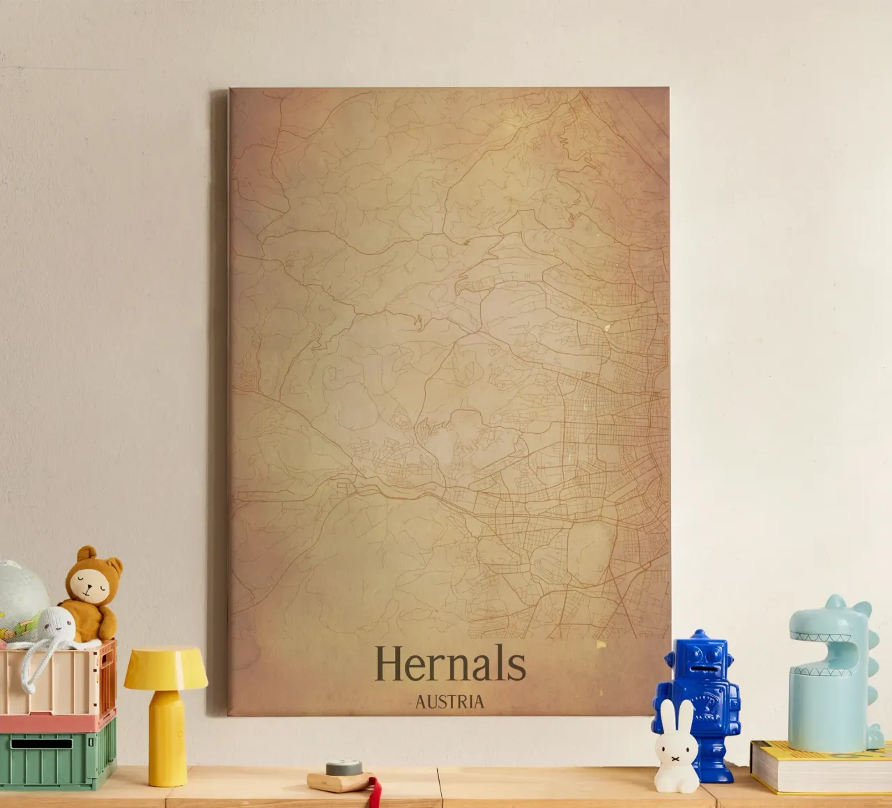 Hernals AUSTRIA tela con Cornice a cassetta da WorldPrint