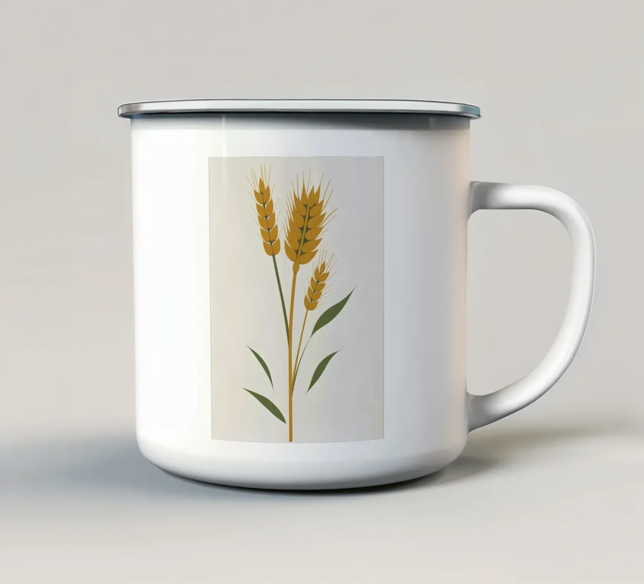 Gambi d'orzo tazza in smalto da Botanical Gallery