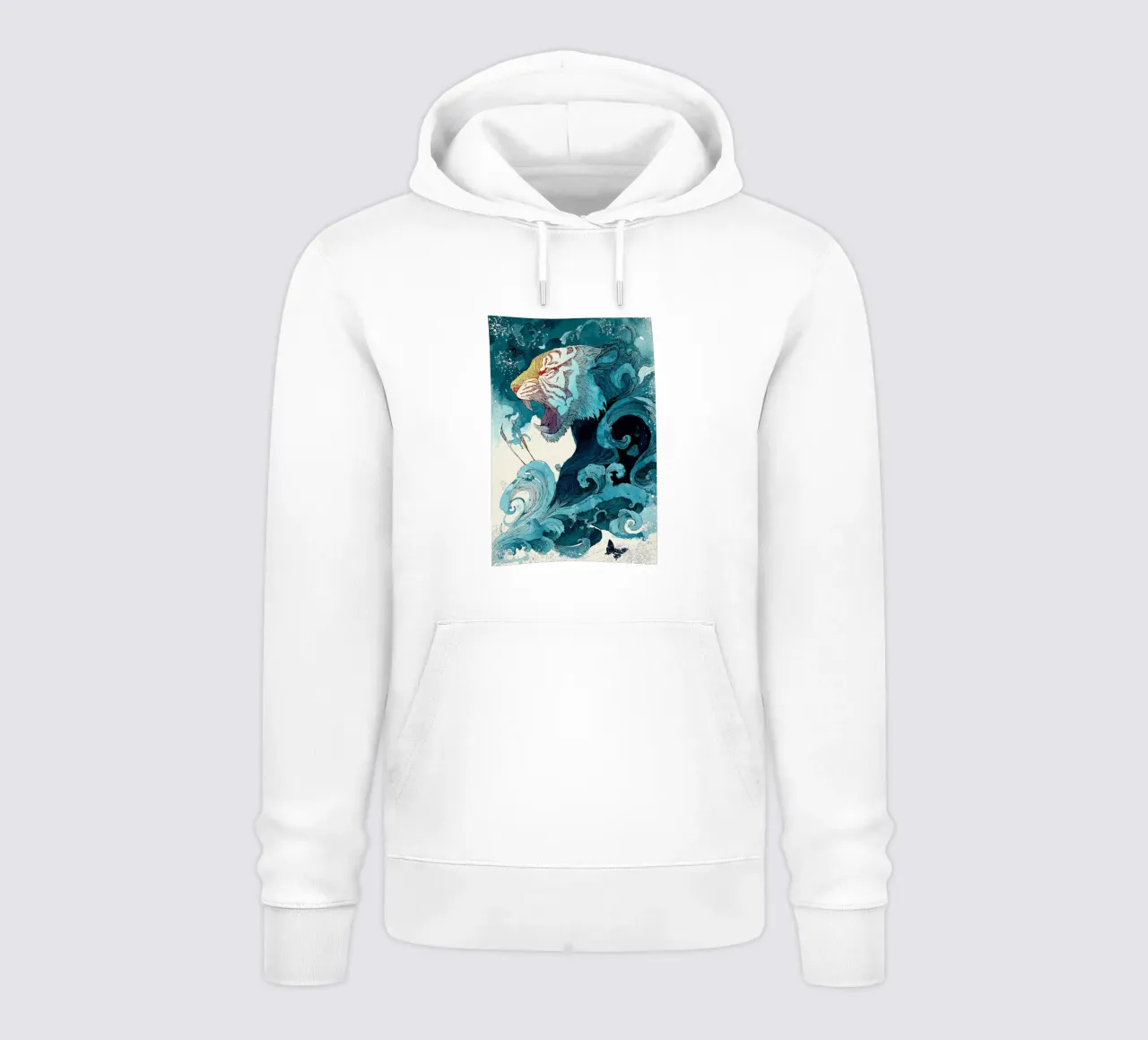 Roar of the Ocean felpa con cappuccio da Qimstudio