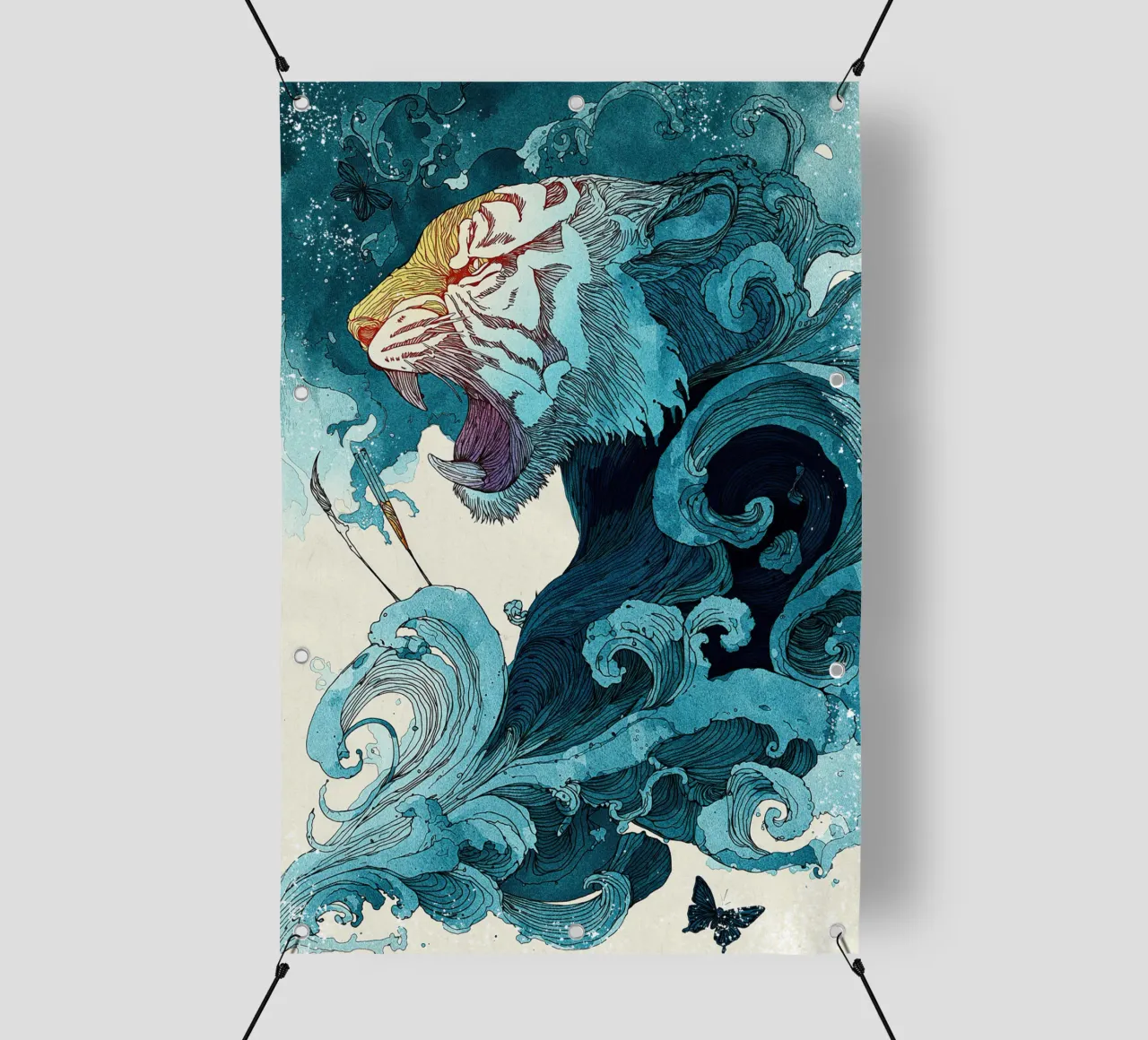 Roar of the Ocean telo in pvc da Qimstudio