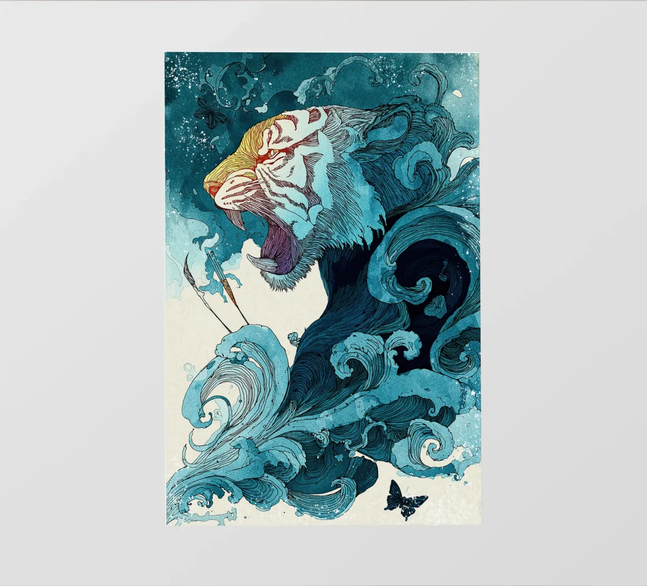 Roar of the Ocean telo in pvc da Qimstudio