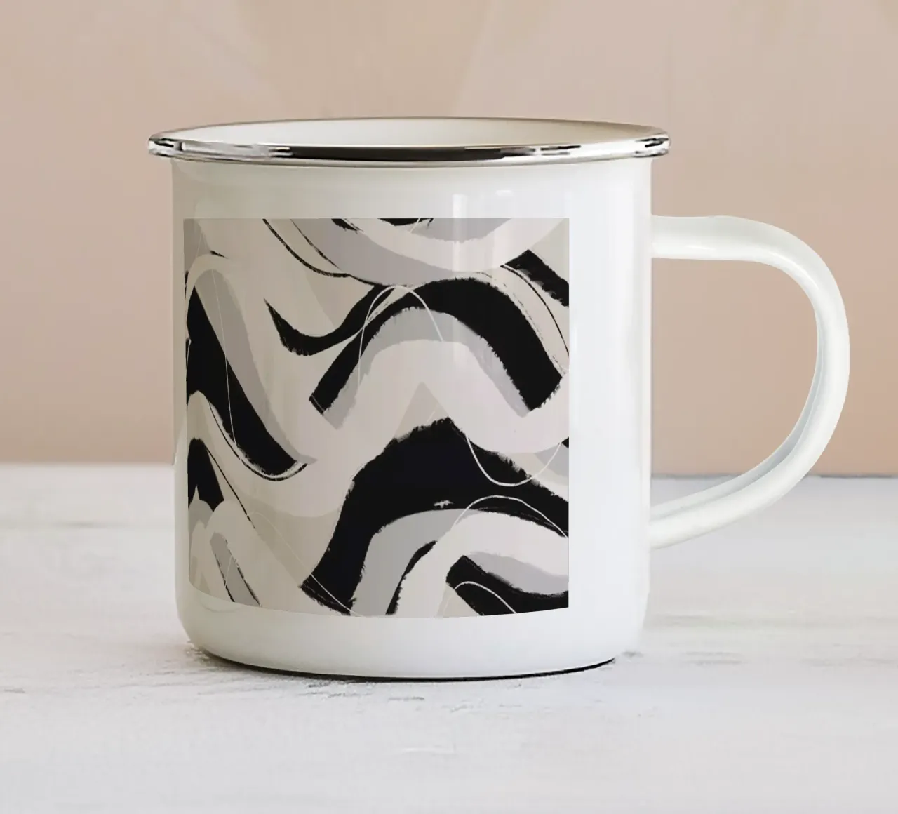 Pattern No 31 tazza in smalto da treechild