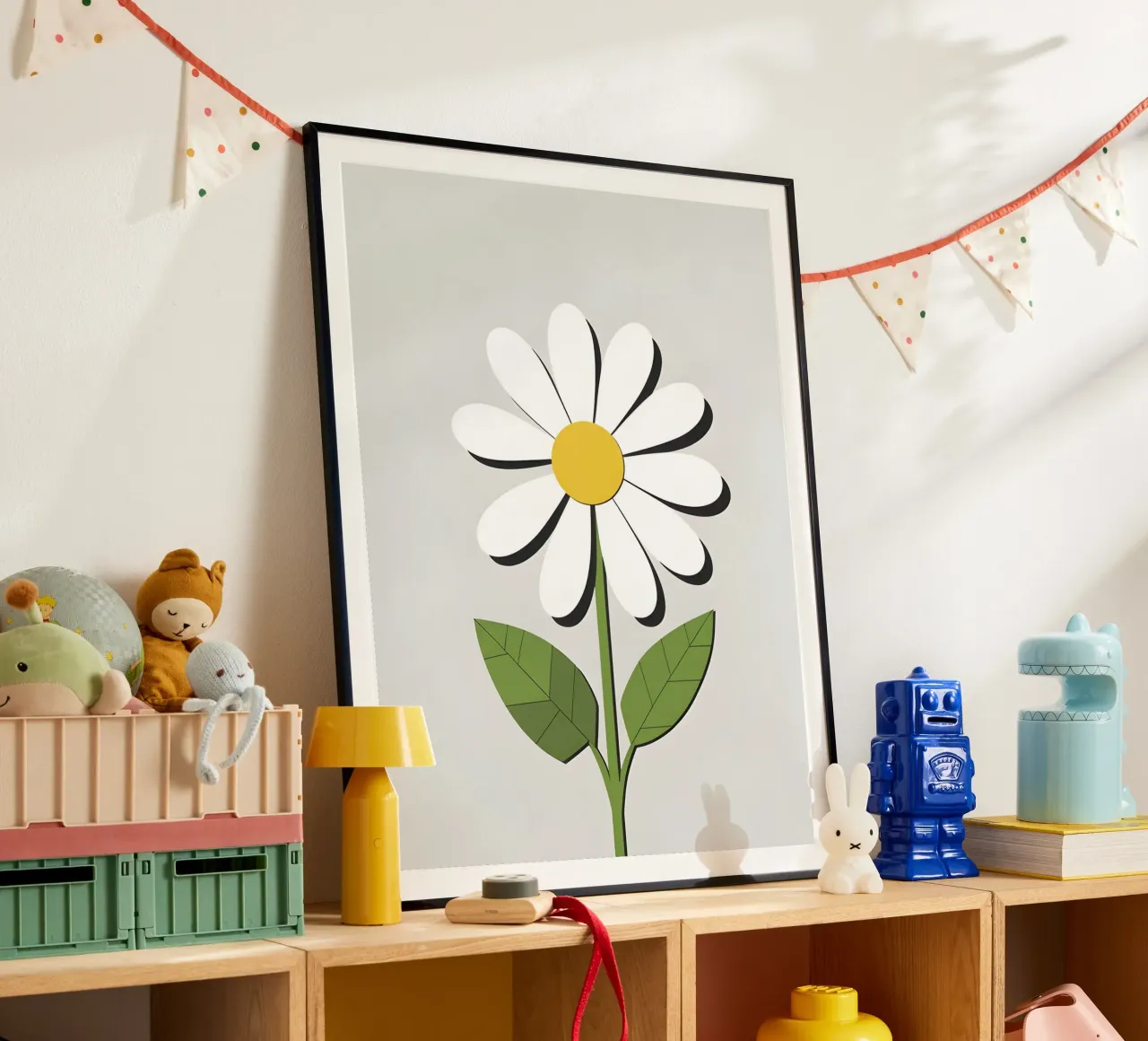 fiore astratto di margherita poster da The Green Room