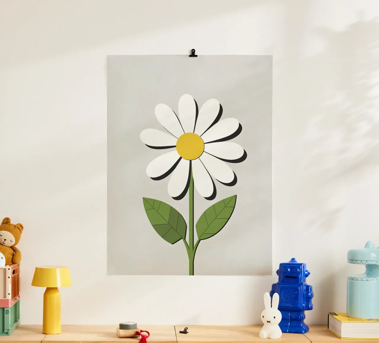 fiore astratto di margherita poster da The Green Room