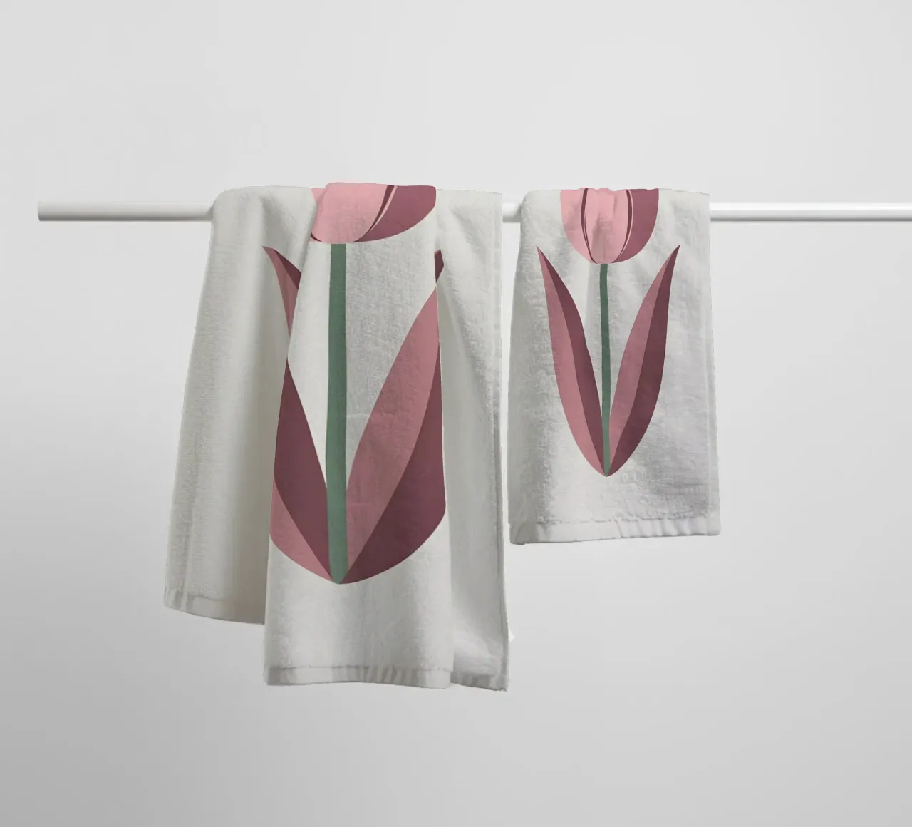 Tulip Shape towel by Botanical Gallery