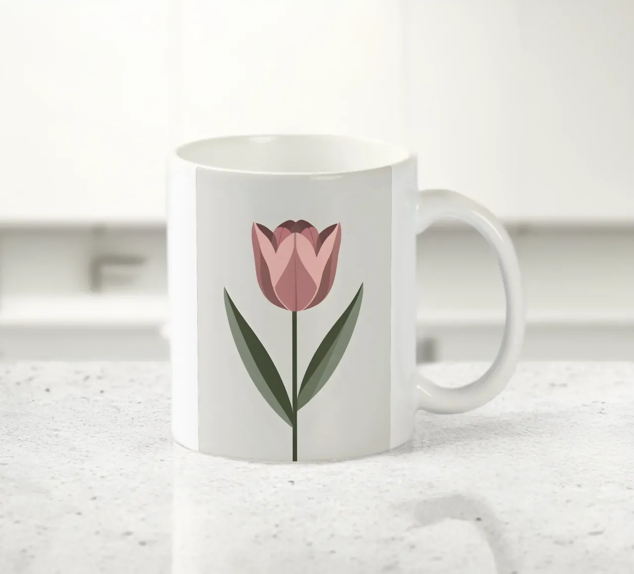 Forma a tulipano tazza in ceramica da Botanical Gallery