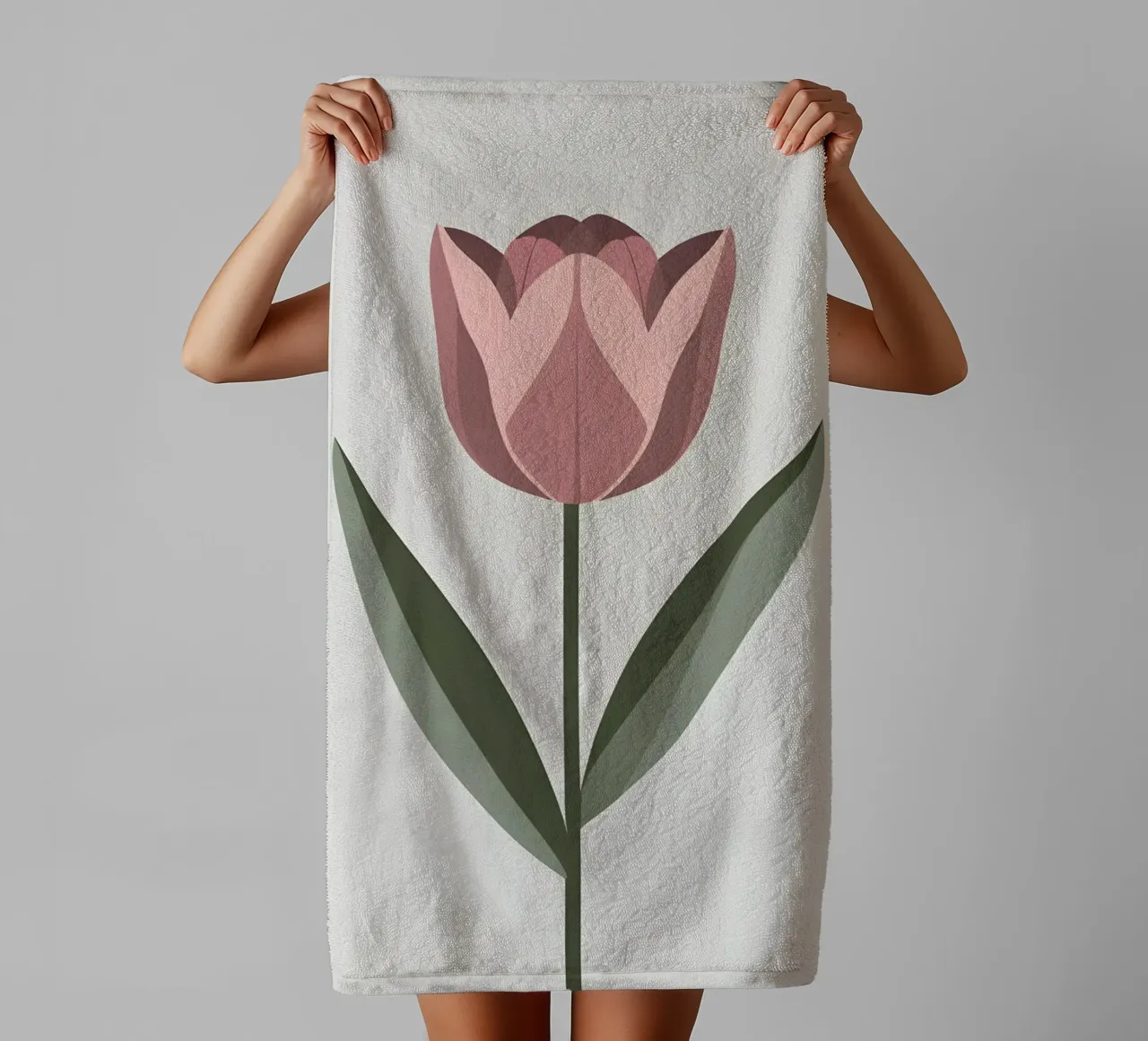 Tulip Shape towel by Botanical Gallery