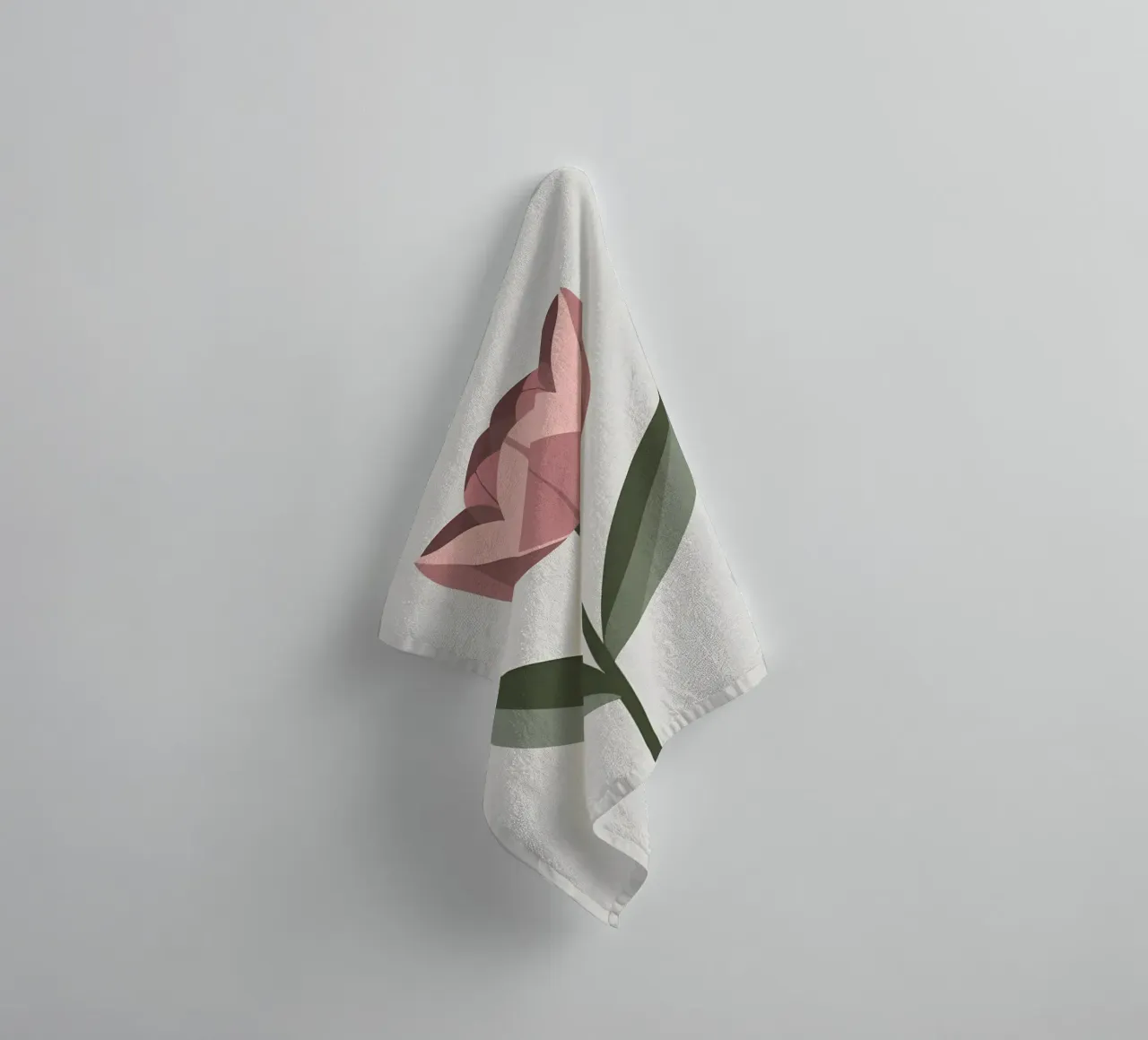 Tulip Shape towel by Botanical Gallery