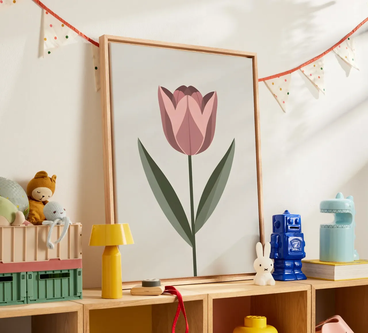 Forma a tulipano tela con Cornice a cassetta da The Green Room
