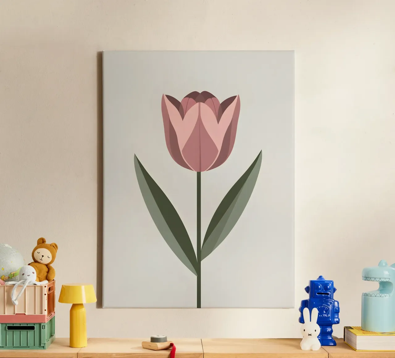 Forma a tulipano tela con Cornice a cassetta da The Green Room