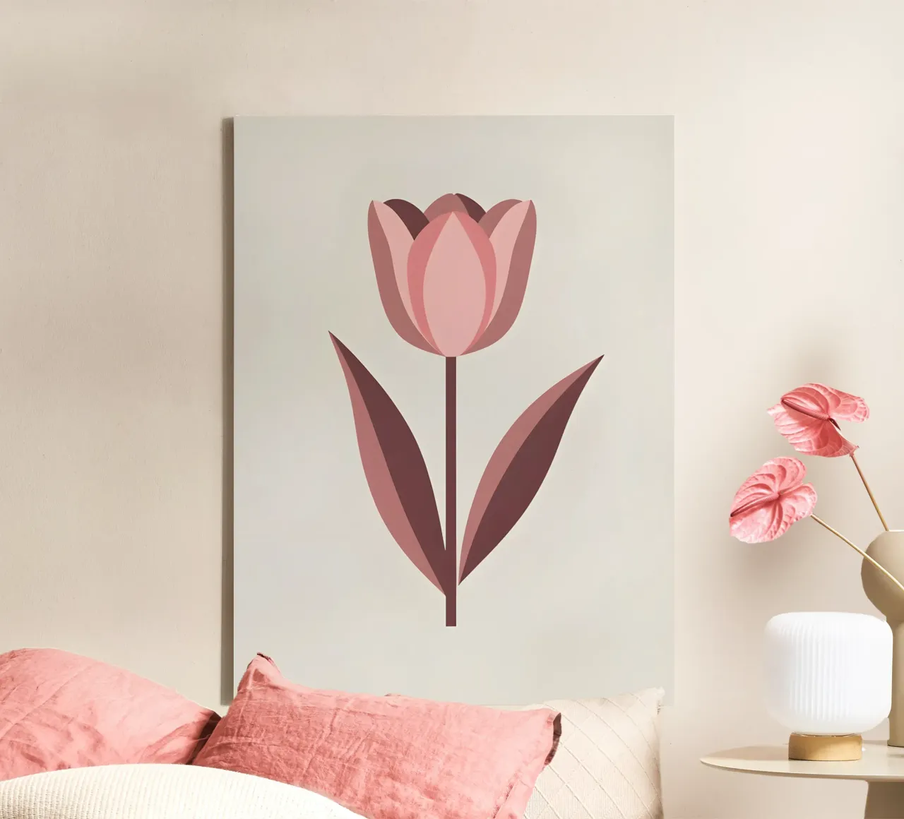 Forma a tulipano tela con Cornice a cassetta da The Green Room