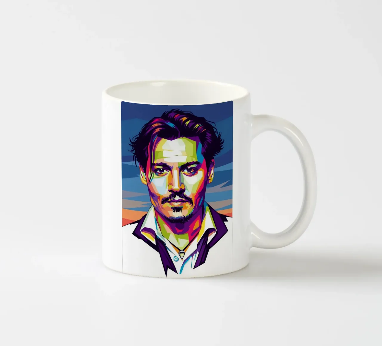 Johnny Depp - attore di Hollywood tazza in ceramica da Hantamrata