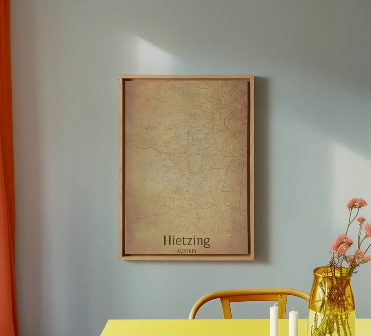 Hietzing AUSTRIA canvas met Baklijst van WorldPrint