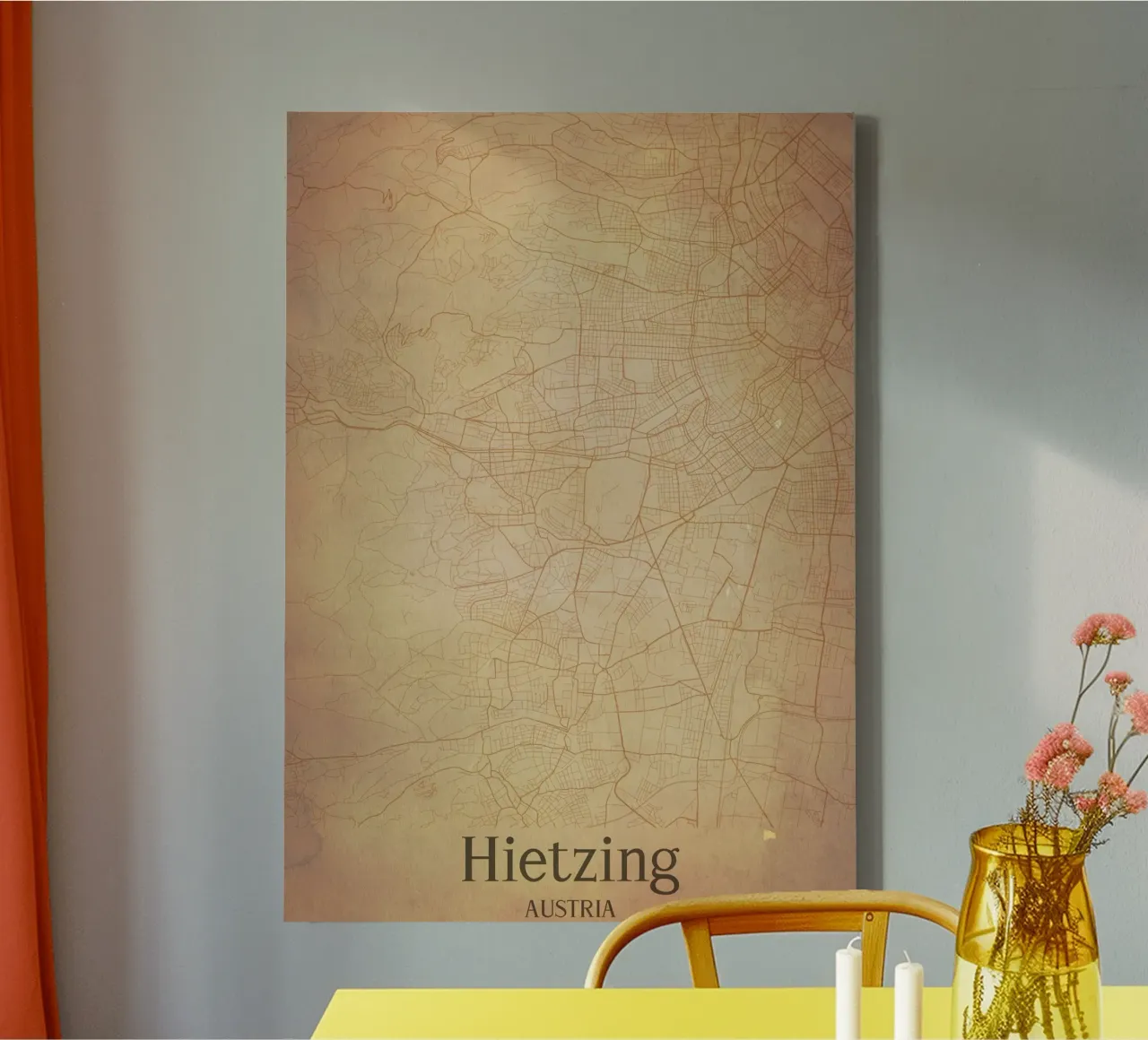 Hietzing AUSTRIA canvas met Baklijst van WorldPrint