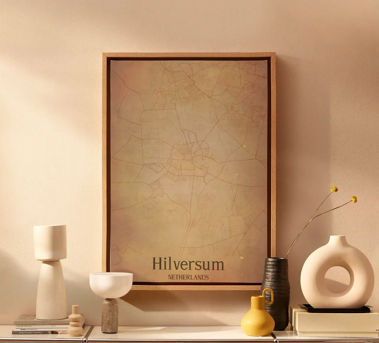 Hilversum NETHERLANDS canvas met Baklijst van WorldPrint