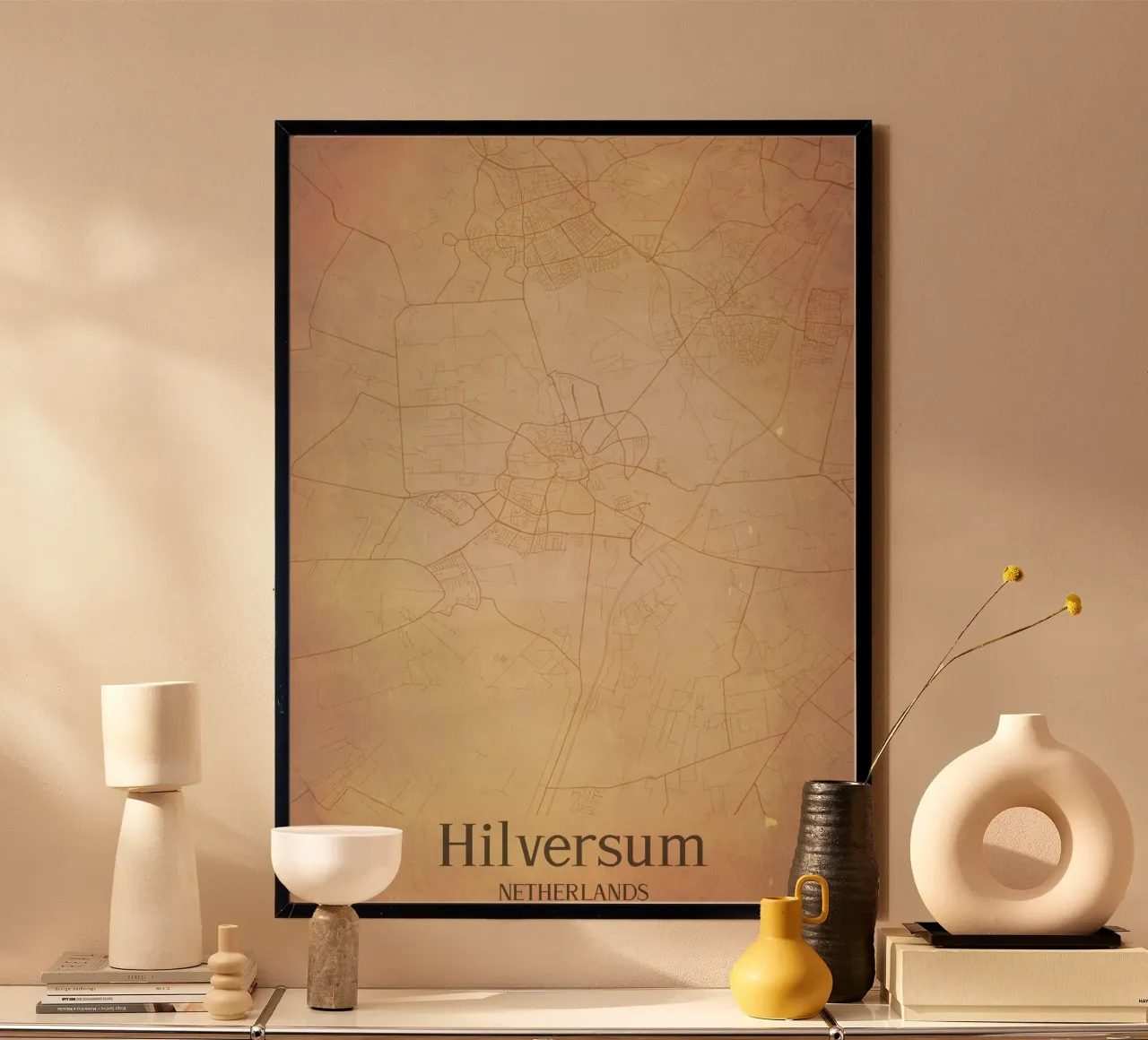 Hilversum NETHERLANDS poster con telaio in alluminio da WorldPrint