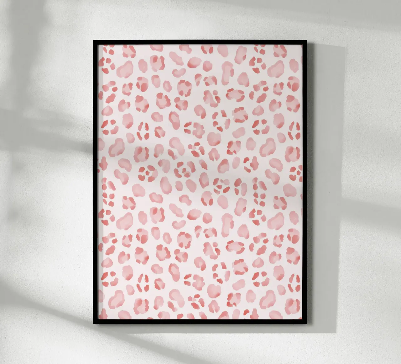 Arte bohémien con stampa animale rosa leopardo e ghepardo Y2K poster con telaio in alluminio da Gentle Echoes Art