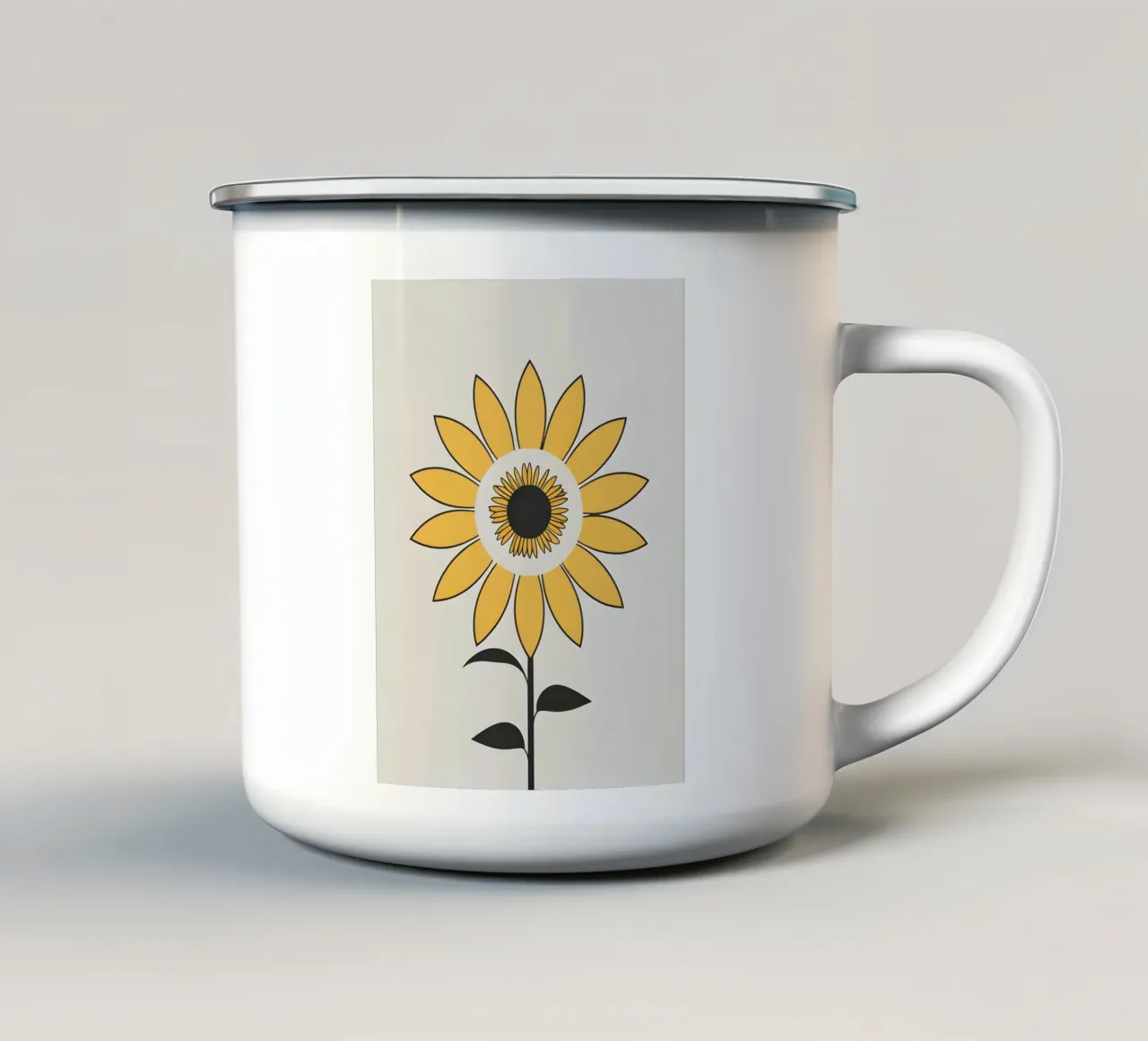 Circolo dei Girasoli tazza in smalto da Botanical Gallery