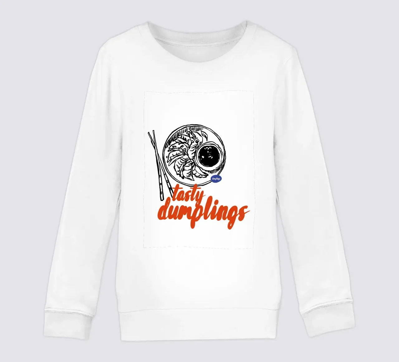 Boho Food 4 Tasty Dumplings felpa bambino da Boho Print Collection