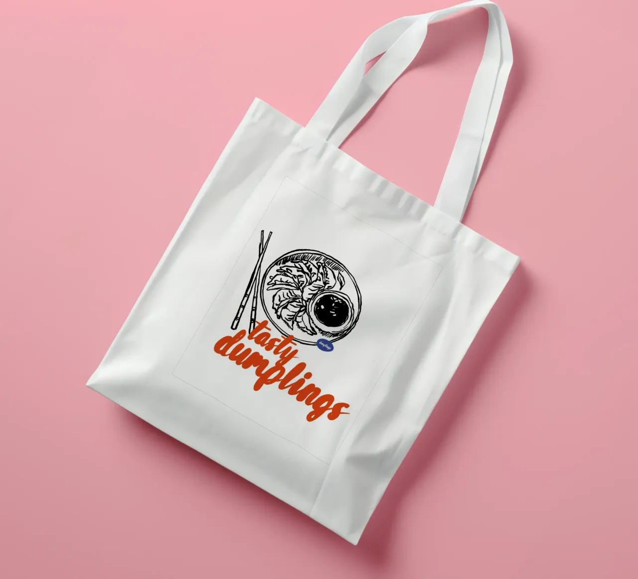 Boho Food 4 Tasty Dumplings borsa in juta da Boho Print Collection