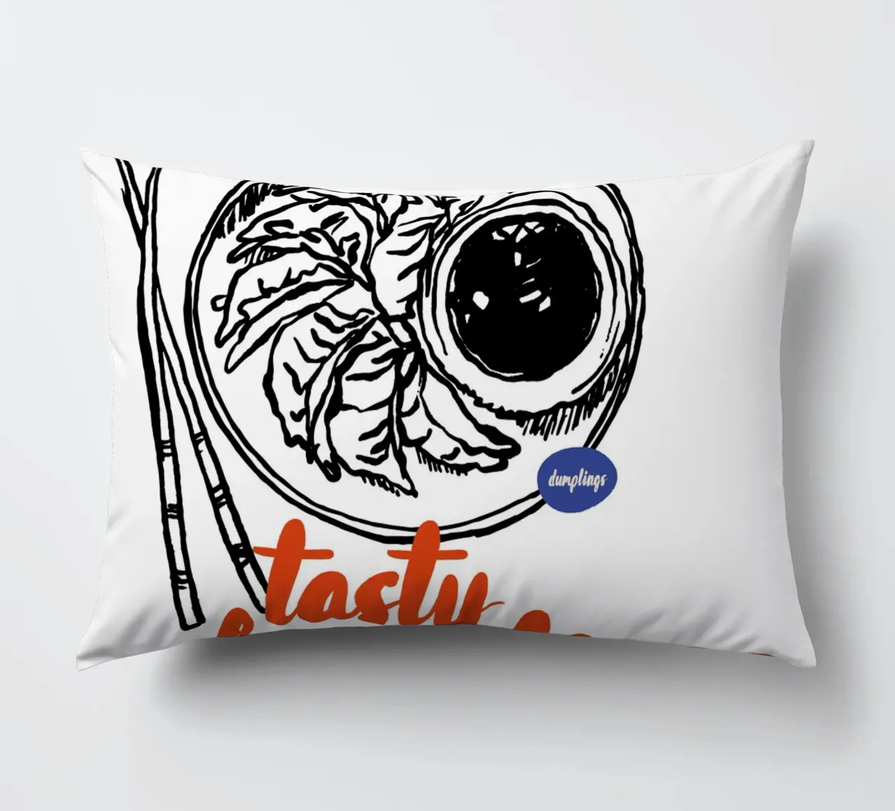 Boho Food 4 Tasty Dumplings cuscino da Boho Print Collection