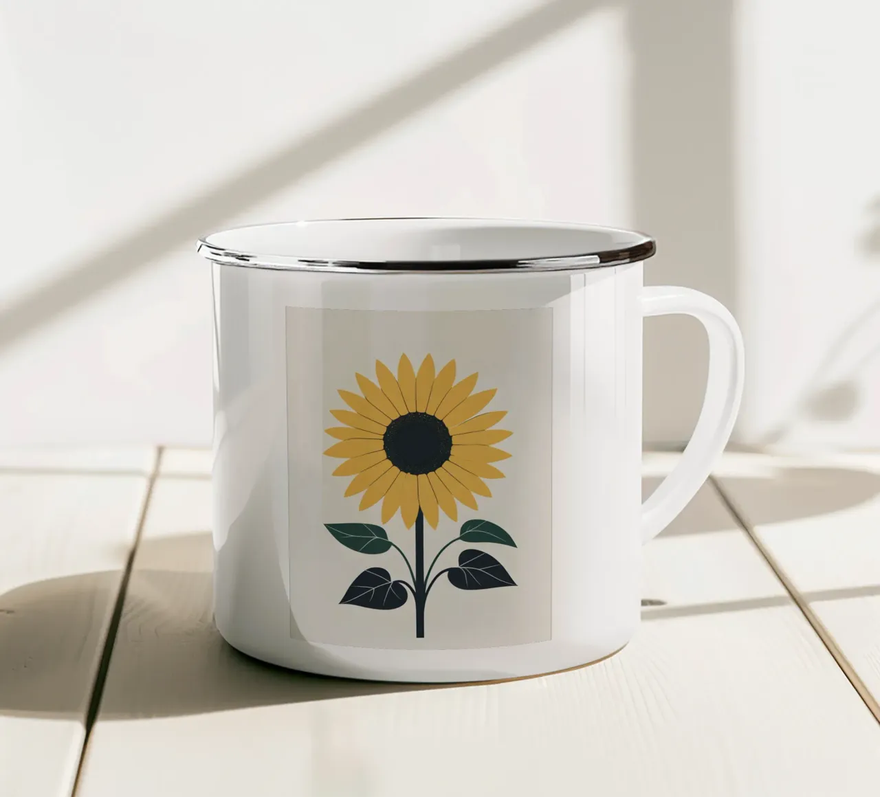 Circolo dei Girasoli tazza in smalto da Botanical Gallery