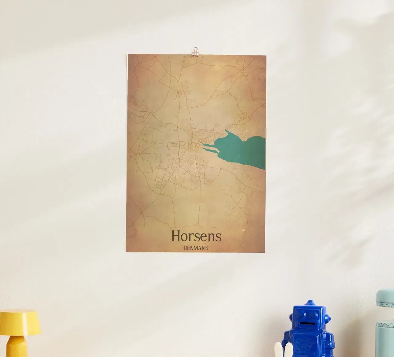 Horsens DENMARK poster da WorldPrint