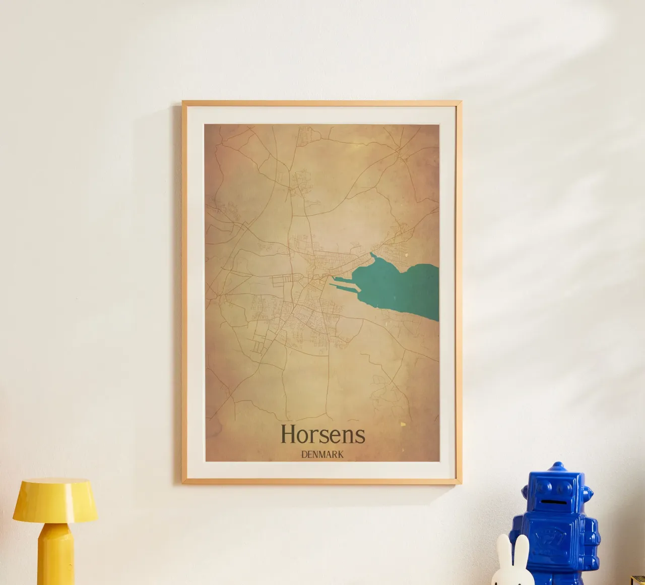 Horsens DENMARK poster da WorldPrint
