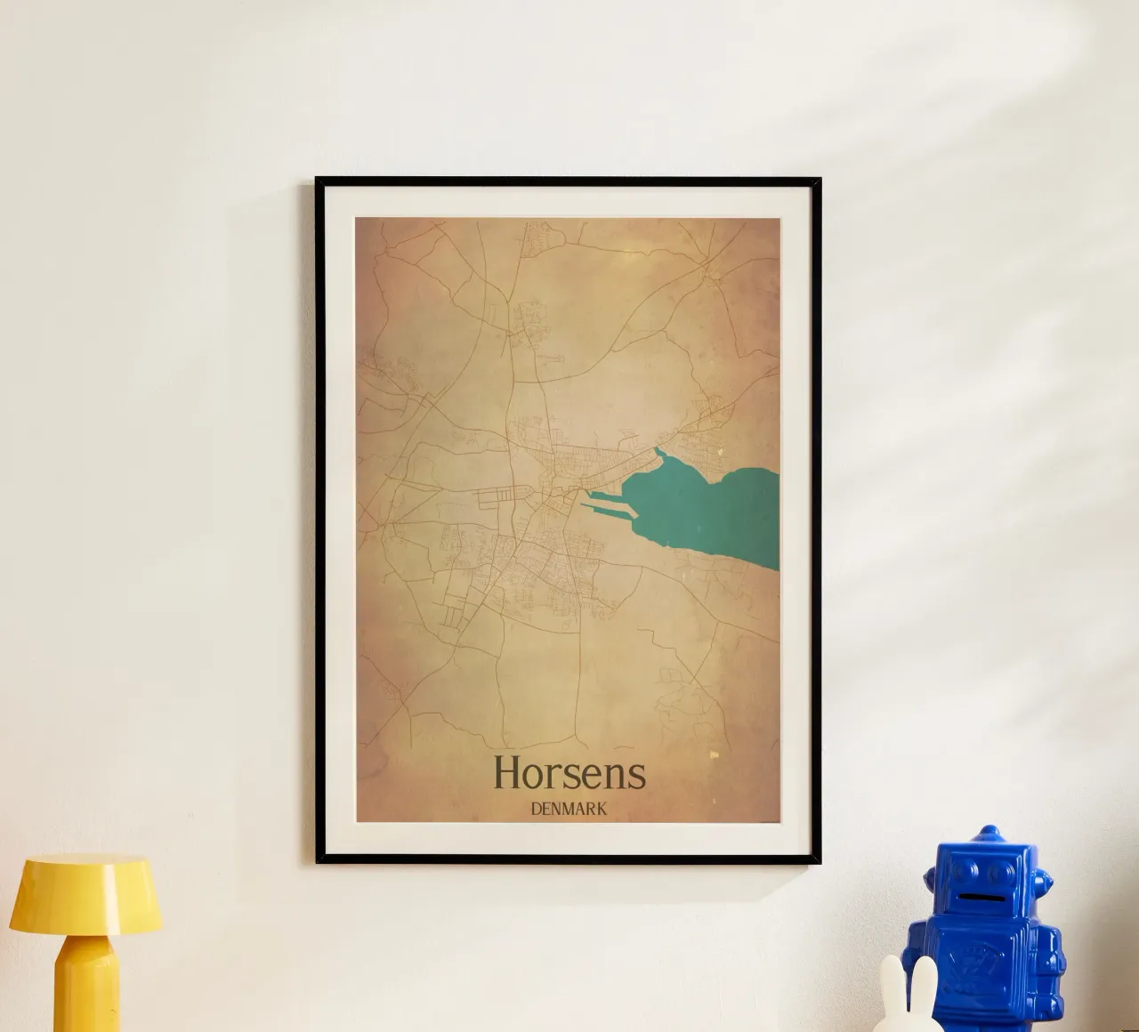 Horsens DENMARK poster da WorldPrint