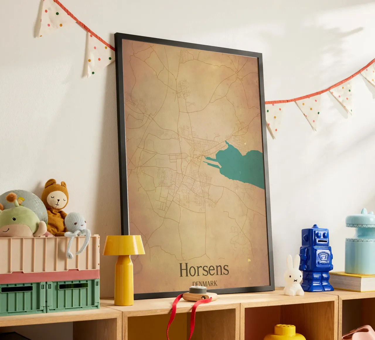 Horsens DENMARK poster da WorldPrint