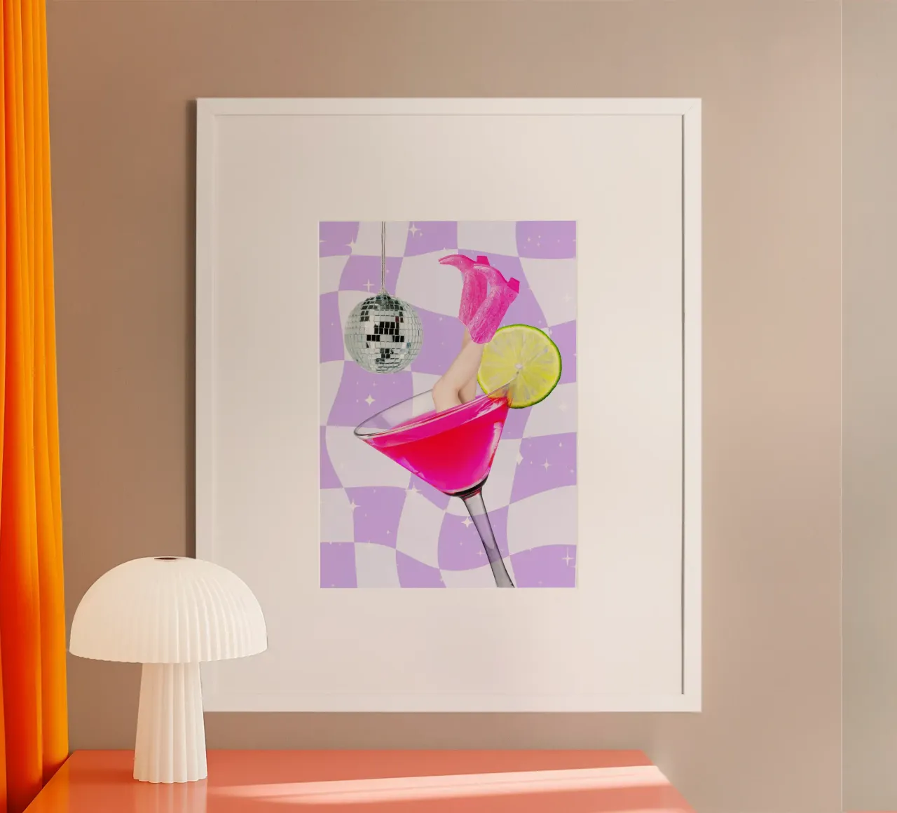 Cocktail diving poster by Athene Fritsch