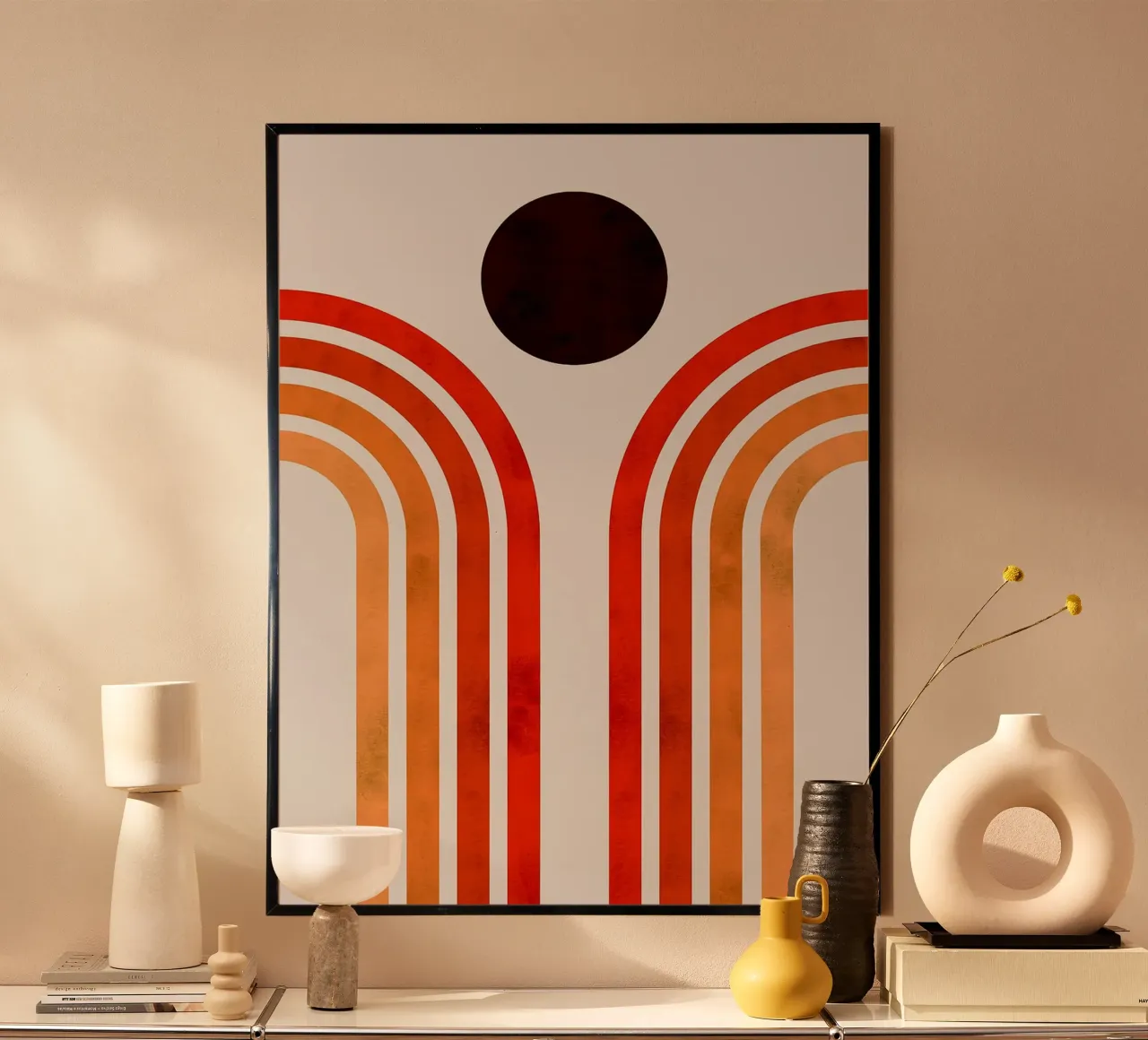 Semplice e minimale poster con telaio in legno da Lisa Becker