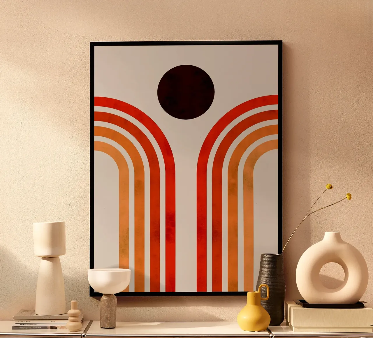Semplice e minimale poster con telaio in legno da Lisa Becker