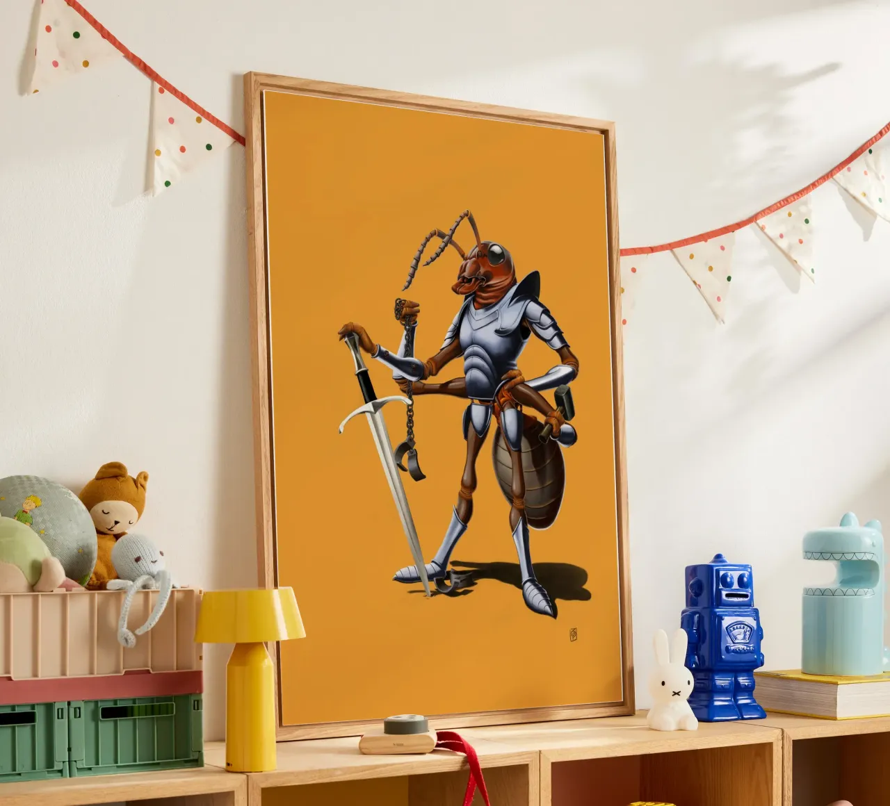 Soldiering On (Coloured) acrylic glass by Rob Art | Illustration