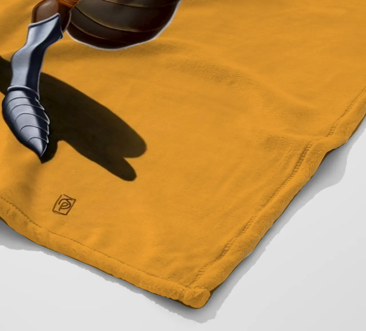 Soldiering On (Coloured) fleece blanket by Rob Art | Illustration