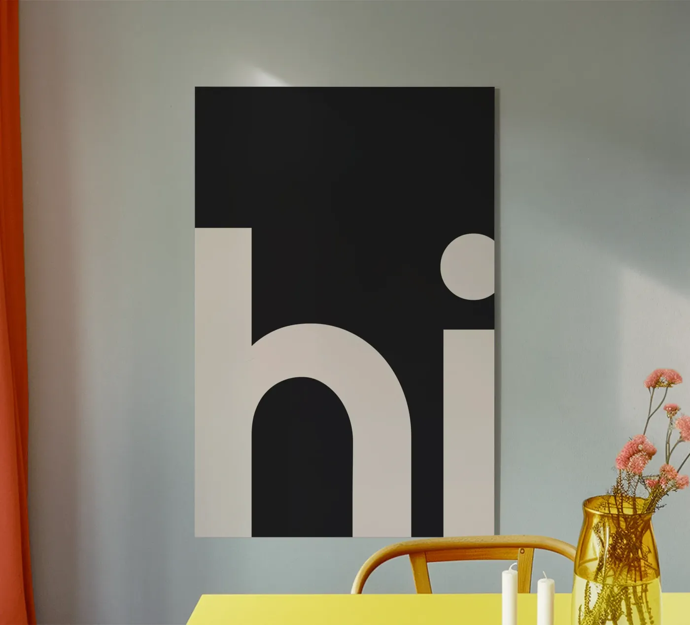 Hi acrylic glass by Mottos by Sinan Saydik