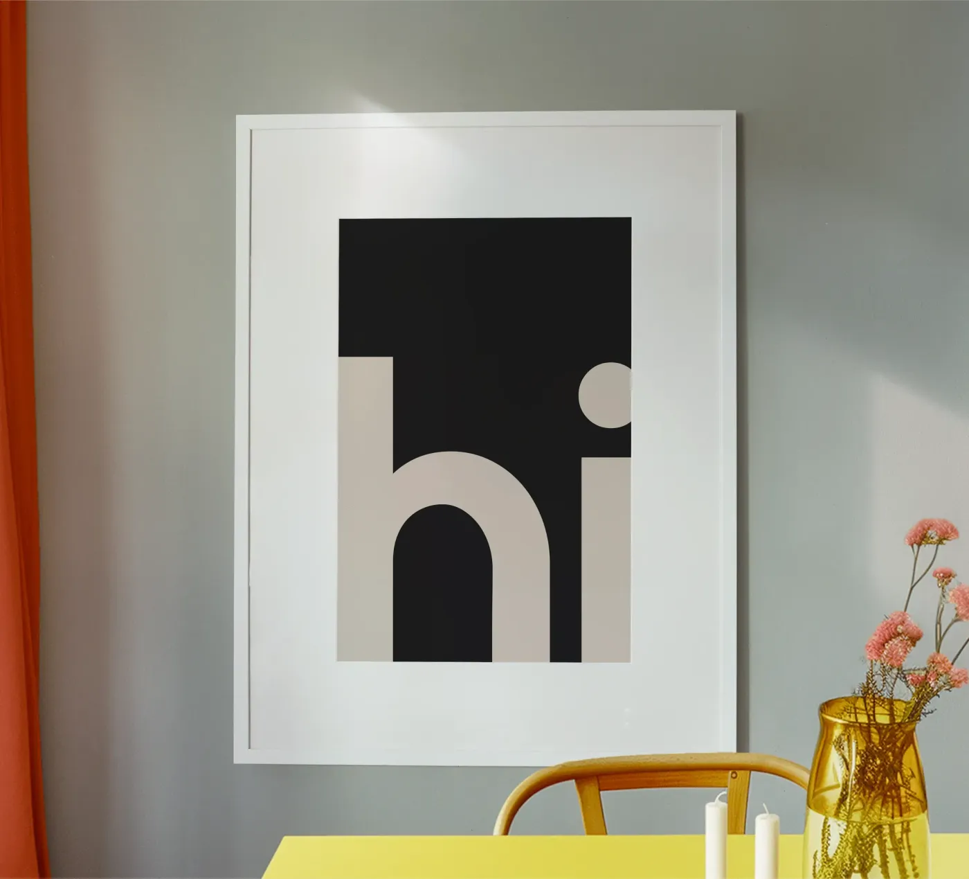 Hi poster van Mottos by Sinan Saydik