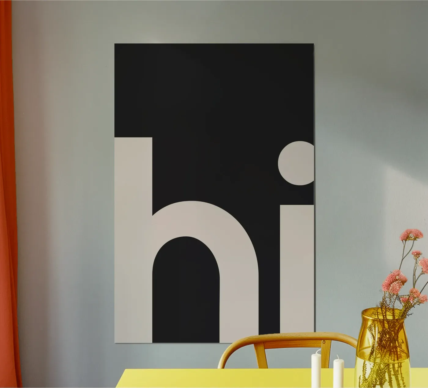 Hi poster van Mottos by Sinan Saydik