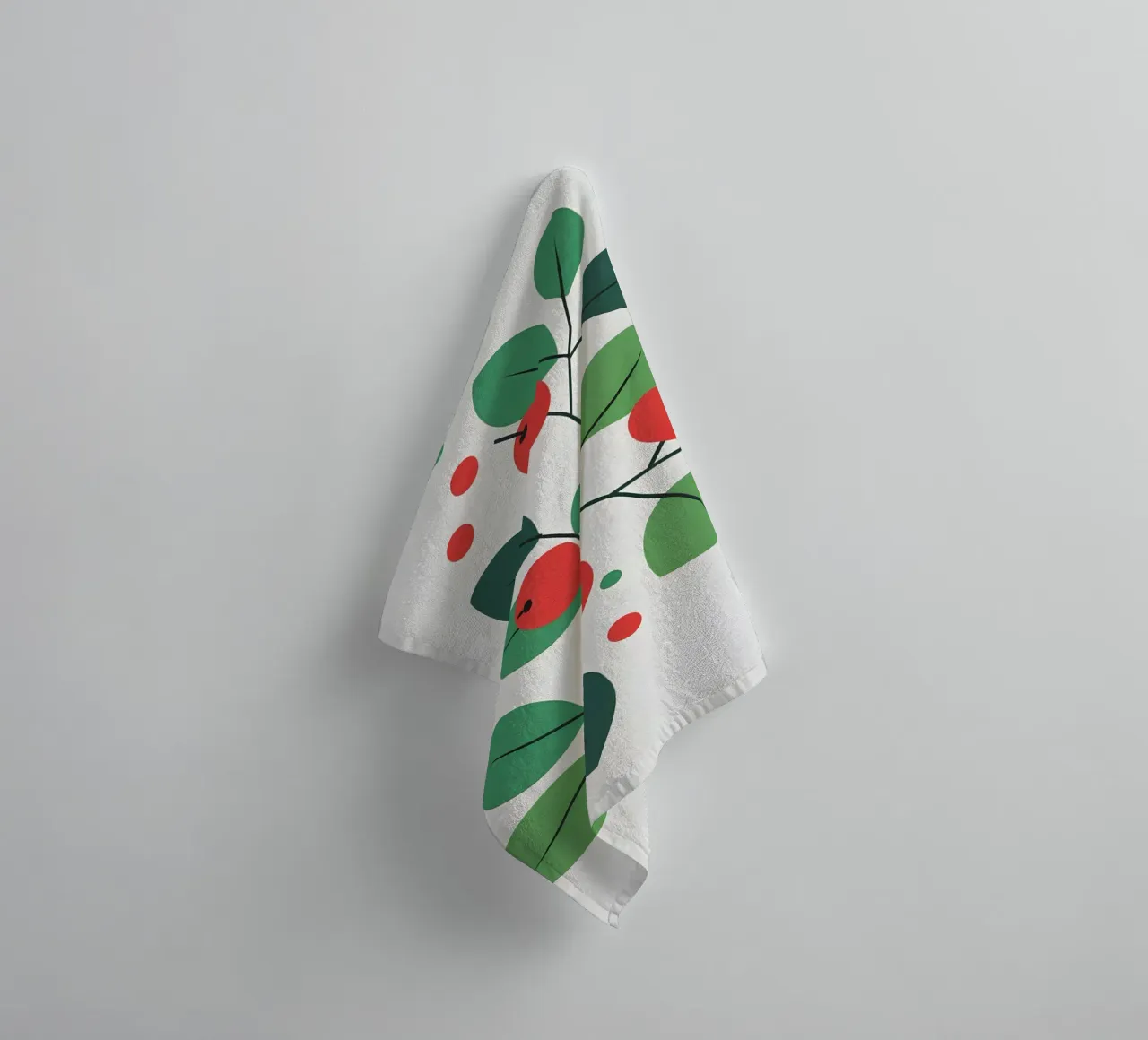 Branch with Berries towel by Botanical Gallery