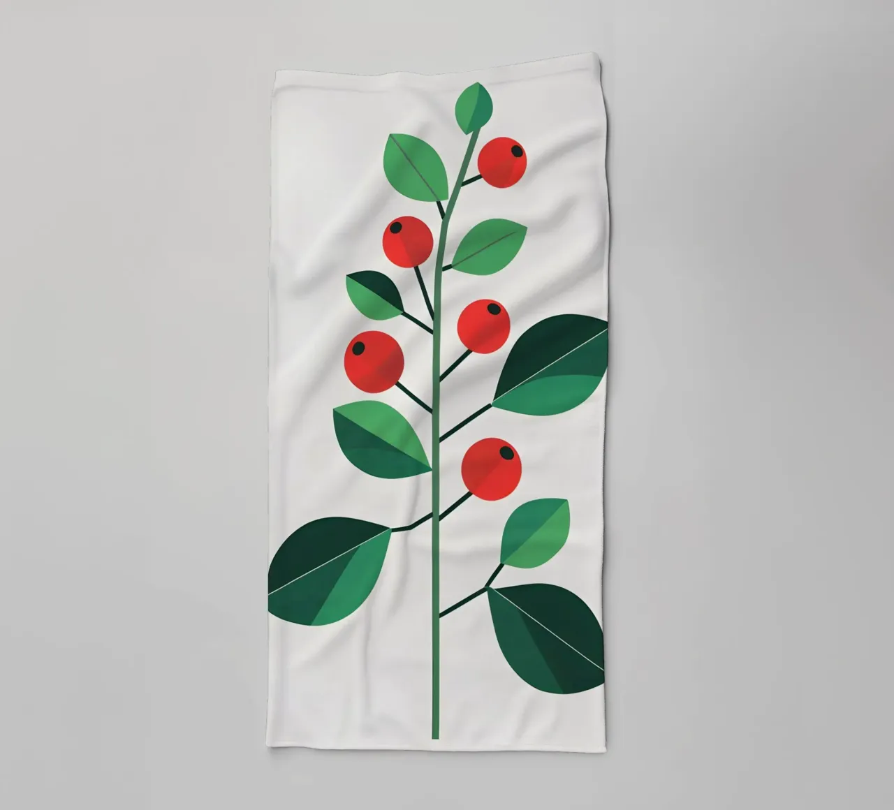 Branch with Berries towel by Botanical Gallery