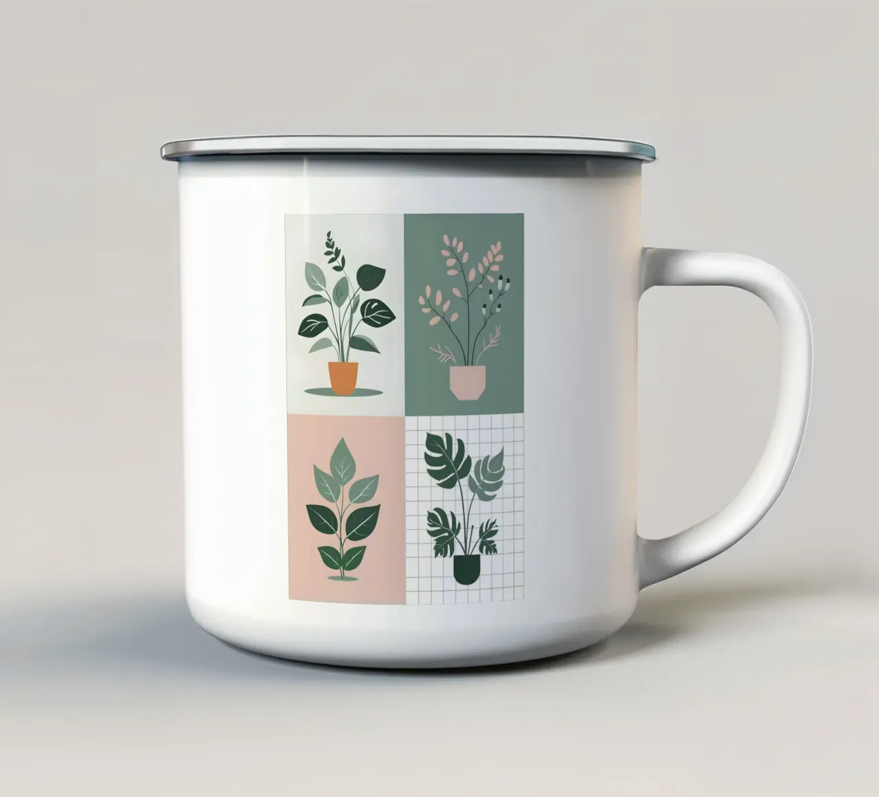 Griglia botanica tazza in smalto da Botanical Gallery