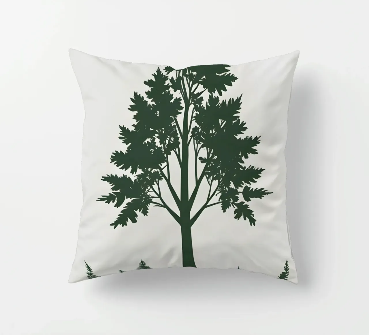 Silhouette di un singolo albero cuscino da Botanical Gallery