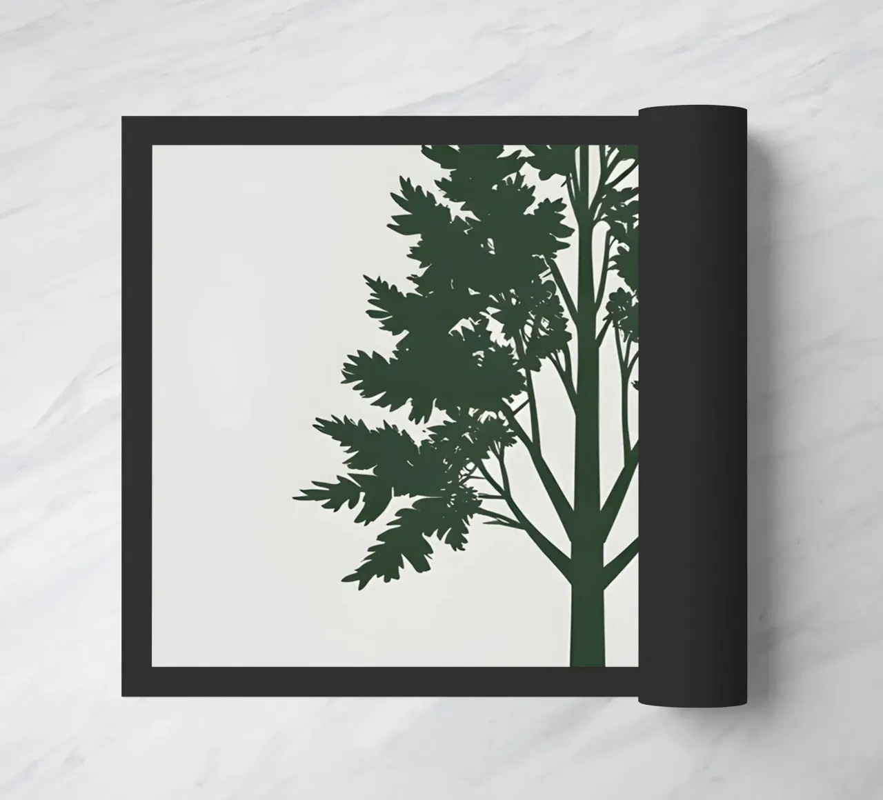 Silhouette di un singolo albero zerbino da Botanical Gallery