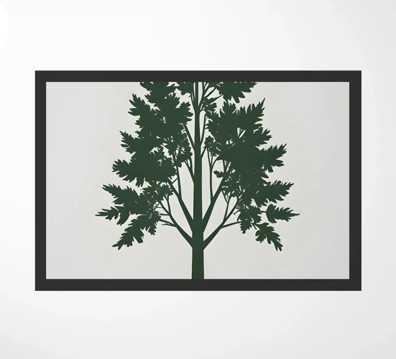 Silhouette di un singolo albero zerbino da Botanical Gallery